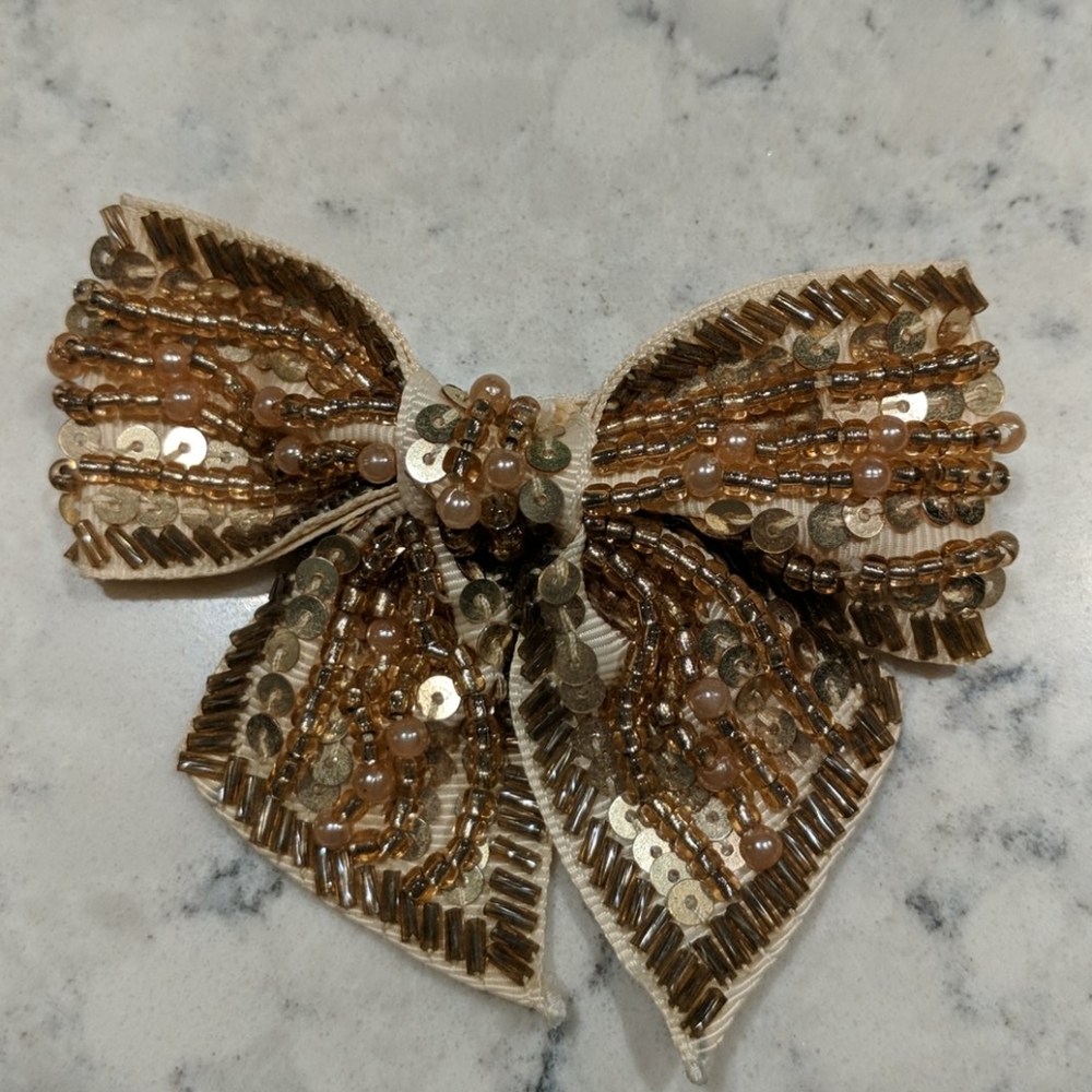 Cara NY Beaded Bow Pin